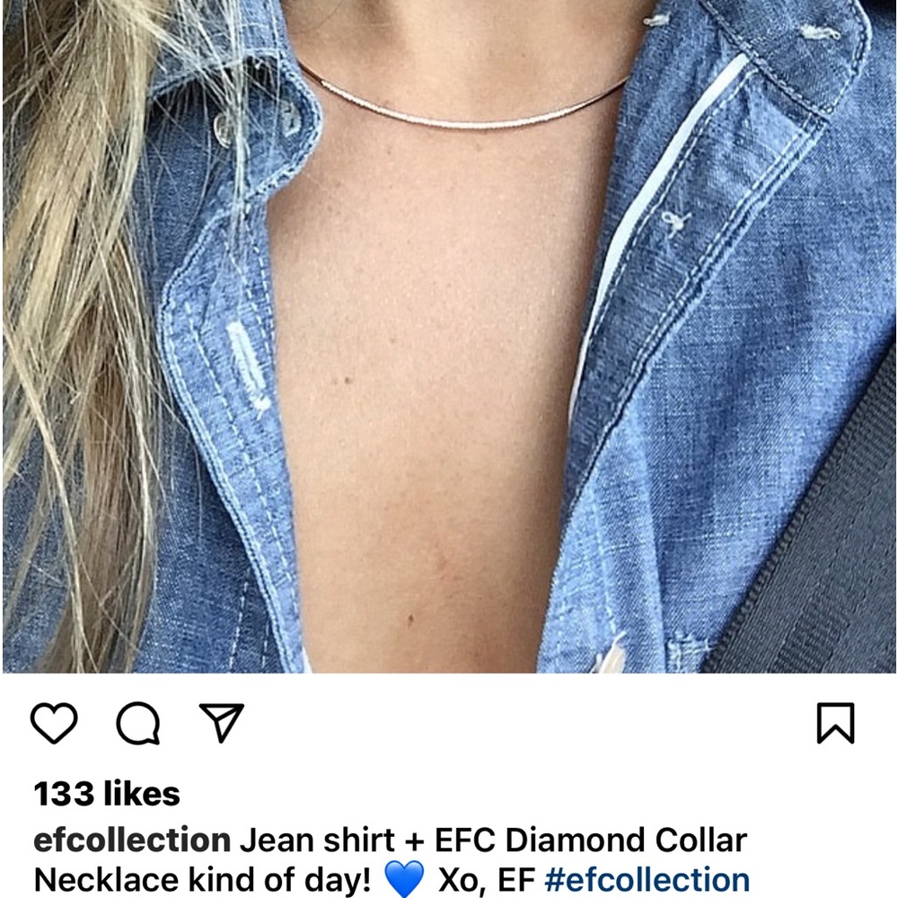 Never Worn! “Ef Collection” 14k Gold Micro Diamon… - image 7